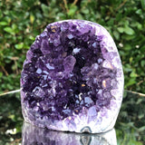 504g 8x7x9cm Purple Amethyst Geode from Uruguay