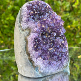 628g 10x8x6cm Grade A+ Big Smooth Crystal Purple Amethyst Geode from Uruguay