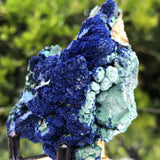 140g 8x4x6cm Rare Super Densed Shiny Blue Azurite w/ green Malachite from Sepon Mine, Laos - Locco Decor