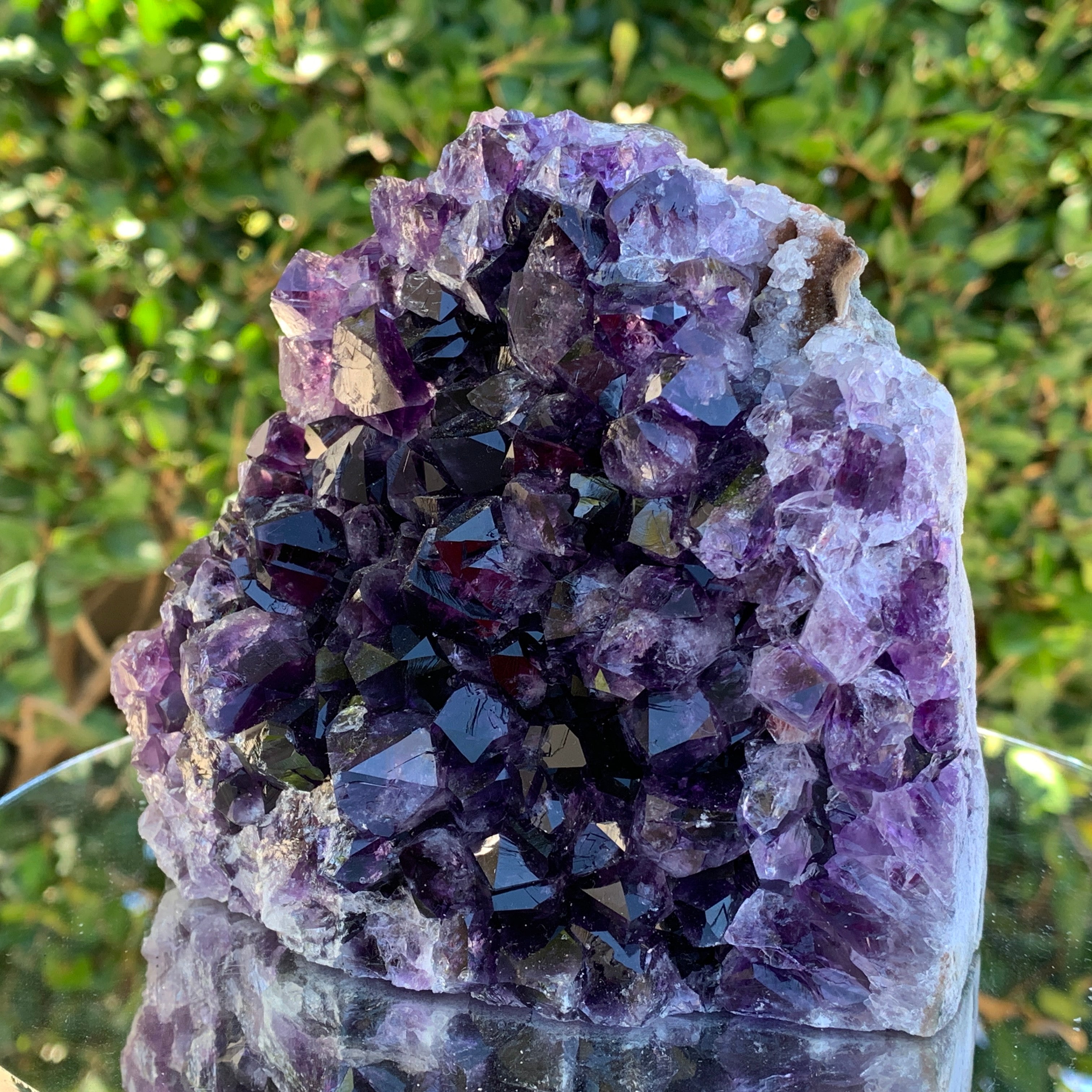1.28kg 13x11x8cm Purple Amethyst Cluster Cut Base Grade A from Uruguay