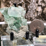58g 7x5x6cm Glass Green and Clear Fluorite from Xianghualing,Hunan,CHINA