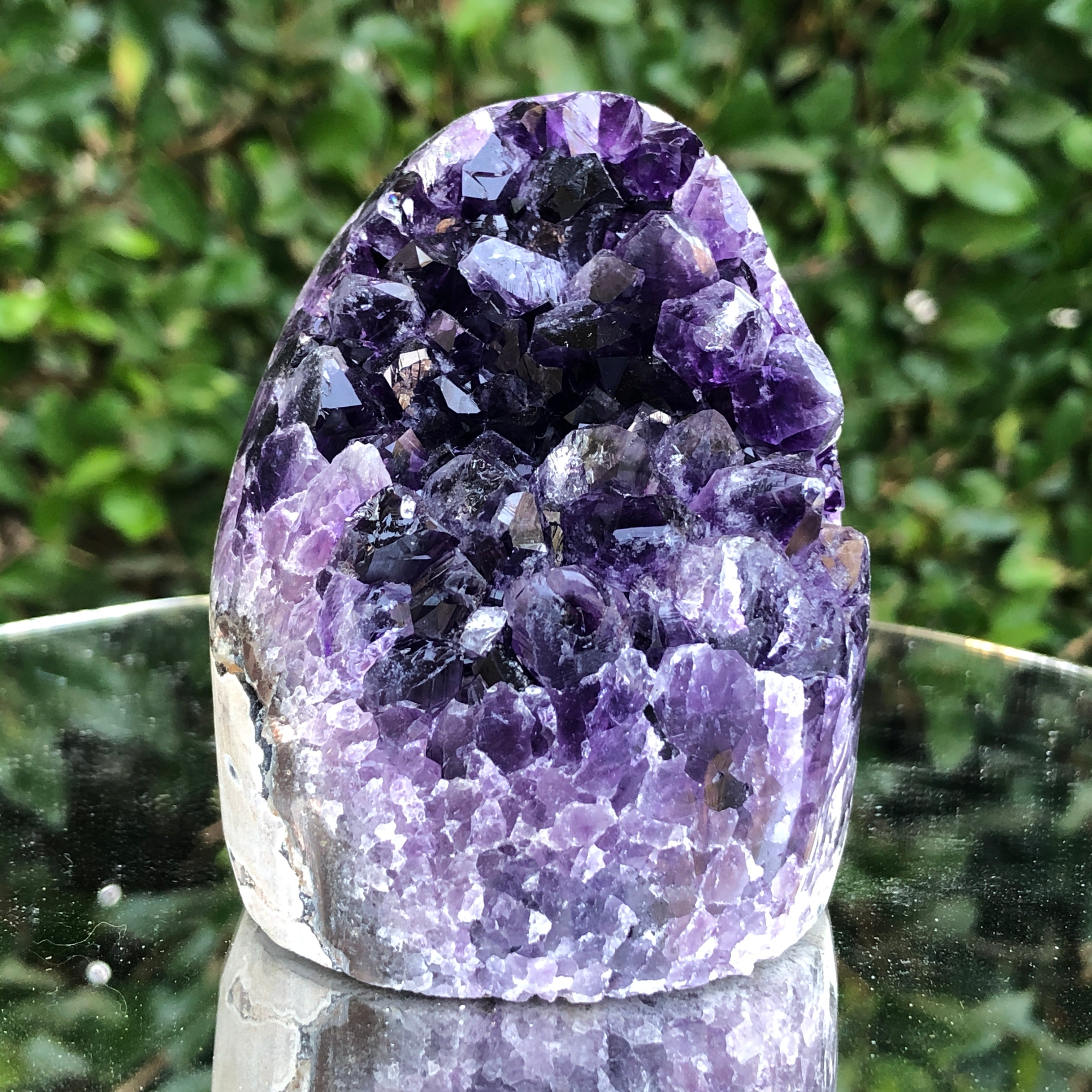 466g 6x6x8cm Purple Amethyst Geode from Uruguay