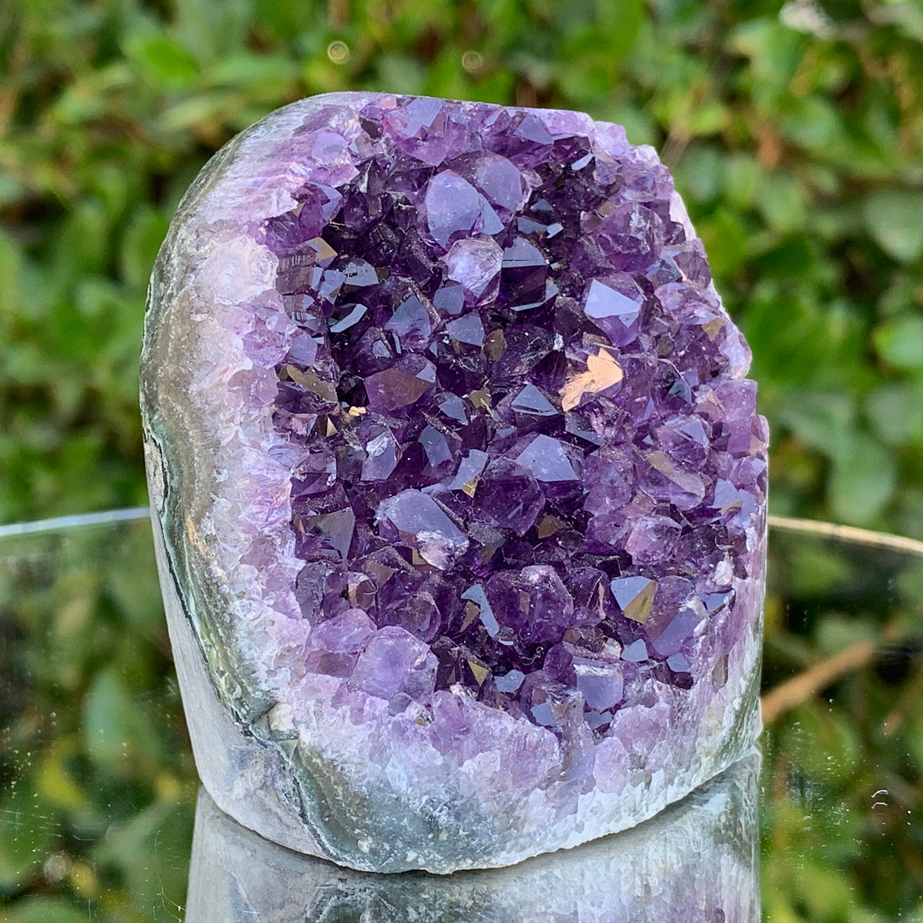 294g 6x5x7cm Purple Amethyst Geode from Uruguay