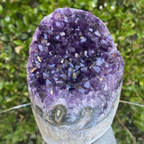 1.064kg 11x10x9cm Grade A+ Big Smooth Crystal Purple Amethyst Geode from Uruguay - Locco Decor