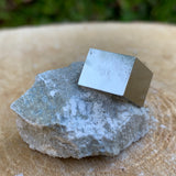 34.0g 3x3x3cm Matrix Silver Spanish Pyrite from Spain