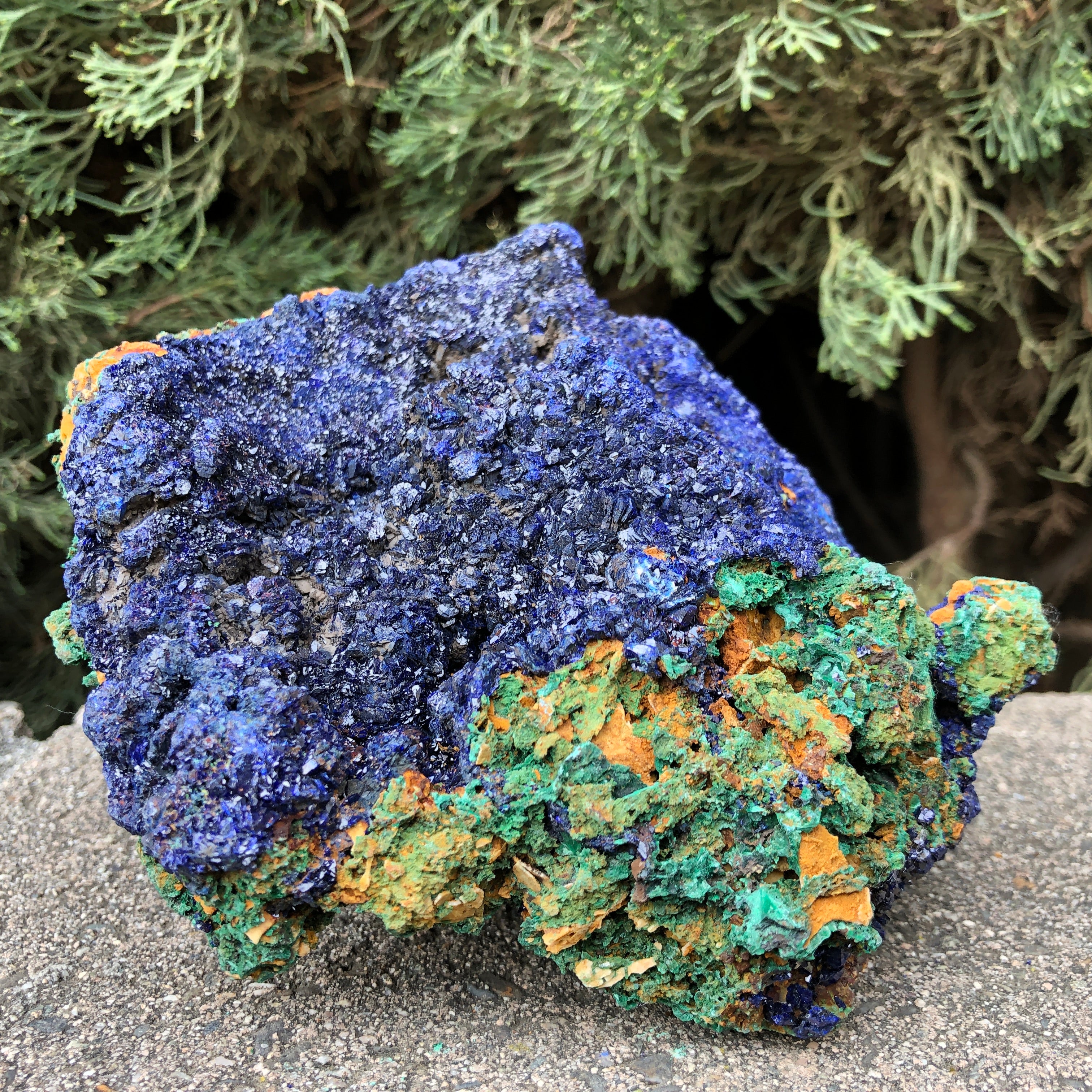 968g 15x13x10cm Giant Blue Azurite from Sepon Mine, Laos