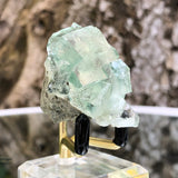 32g 4x3x3cm Glass Green and Clear Fluorite from Xianghualing,Hunan,CHINA