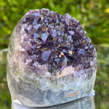 264g 7x7x5cm Grade A+ Big Smooth Crystal Purple Amethyst Geode from Uruguay