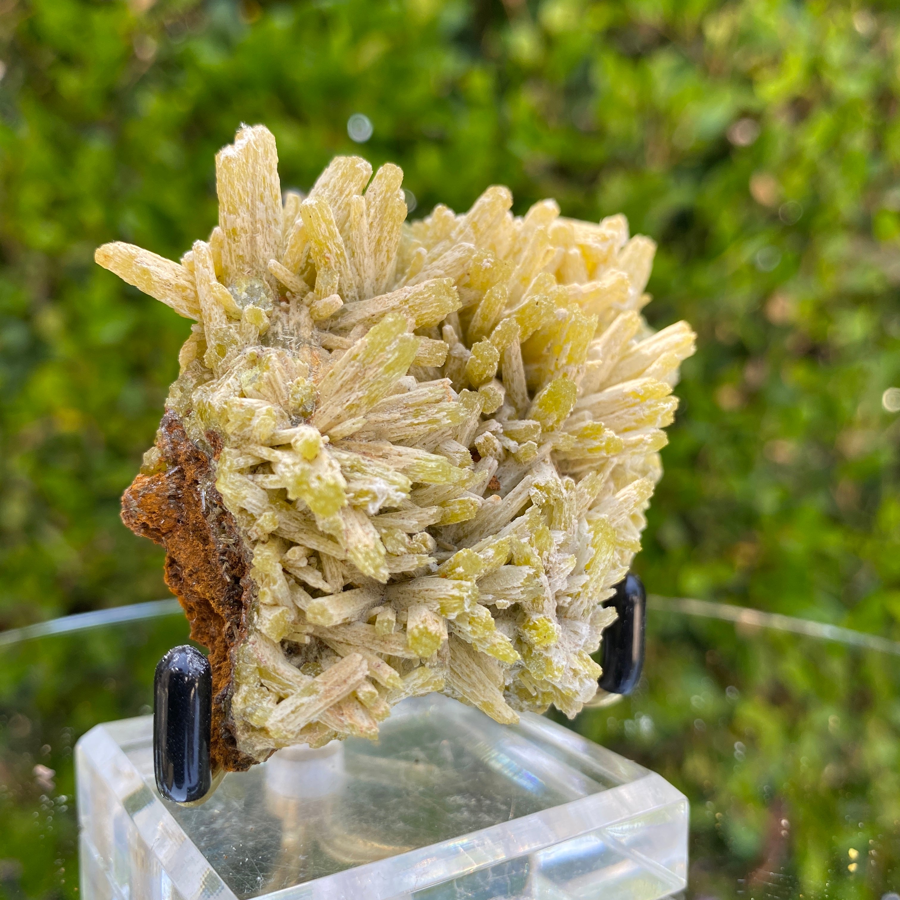 230g 7x6x3.5cm Frost layer Green pyromorphite from Daoping Mine,China