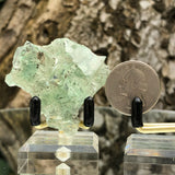 36g 4x4x2cm Glass Green and Clear Fluorite from Xianghualing,Hunan,CHINA