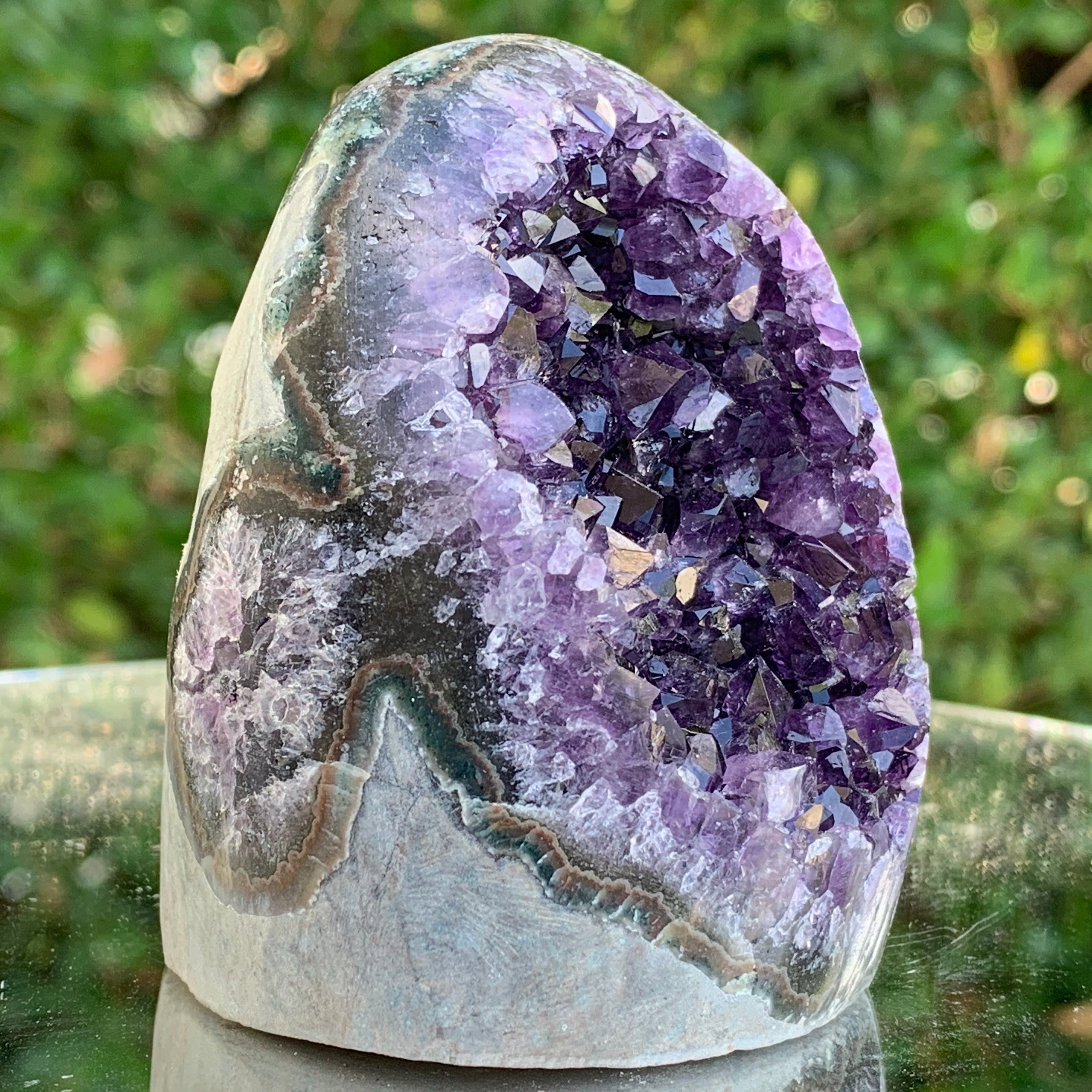 290.1g 6x5x8cm Purple Amethyst Geode from Uruguay