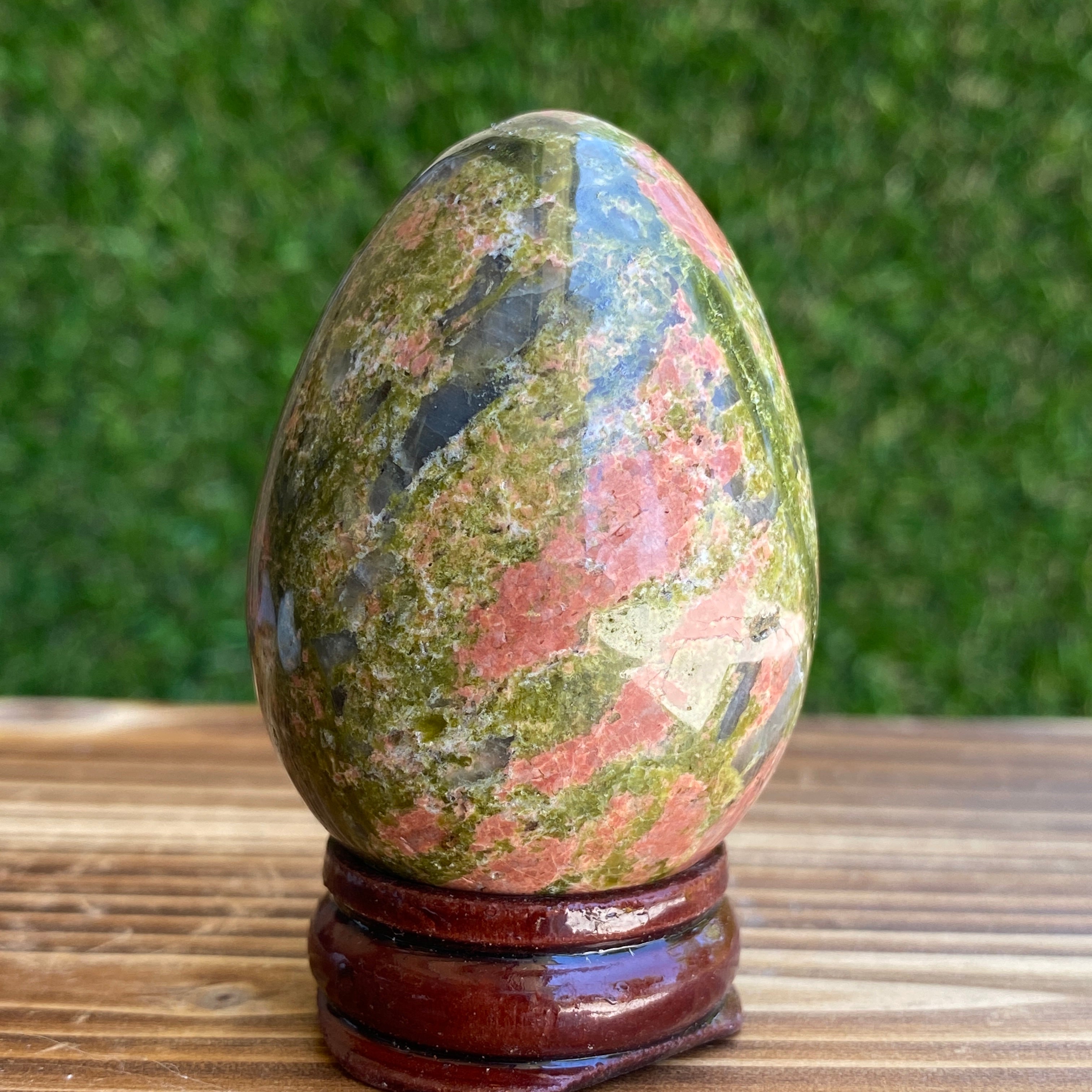 Green Unakite Egg