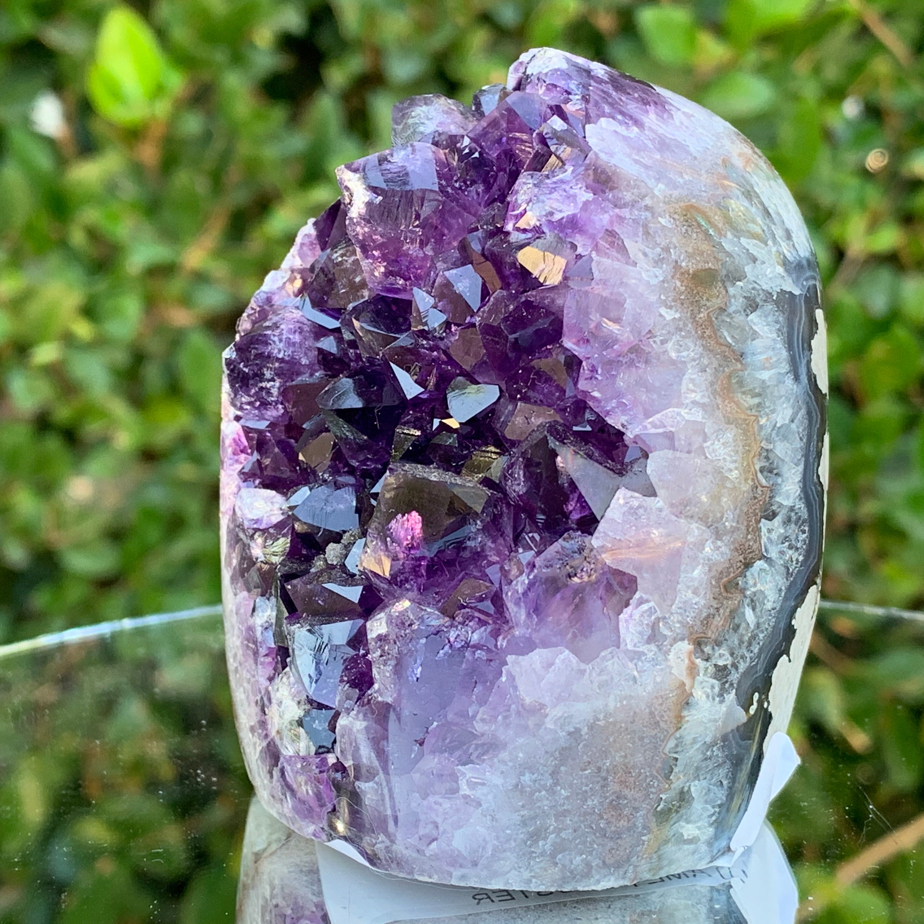 500g 6x6x9cm Purple Amethyst Geode from Uruguay
