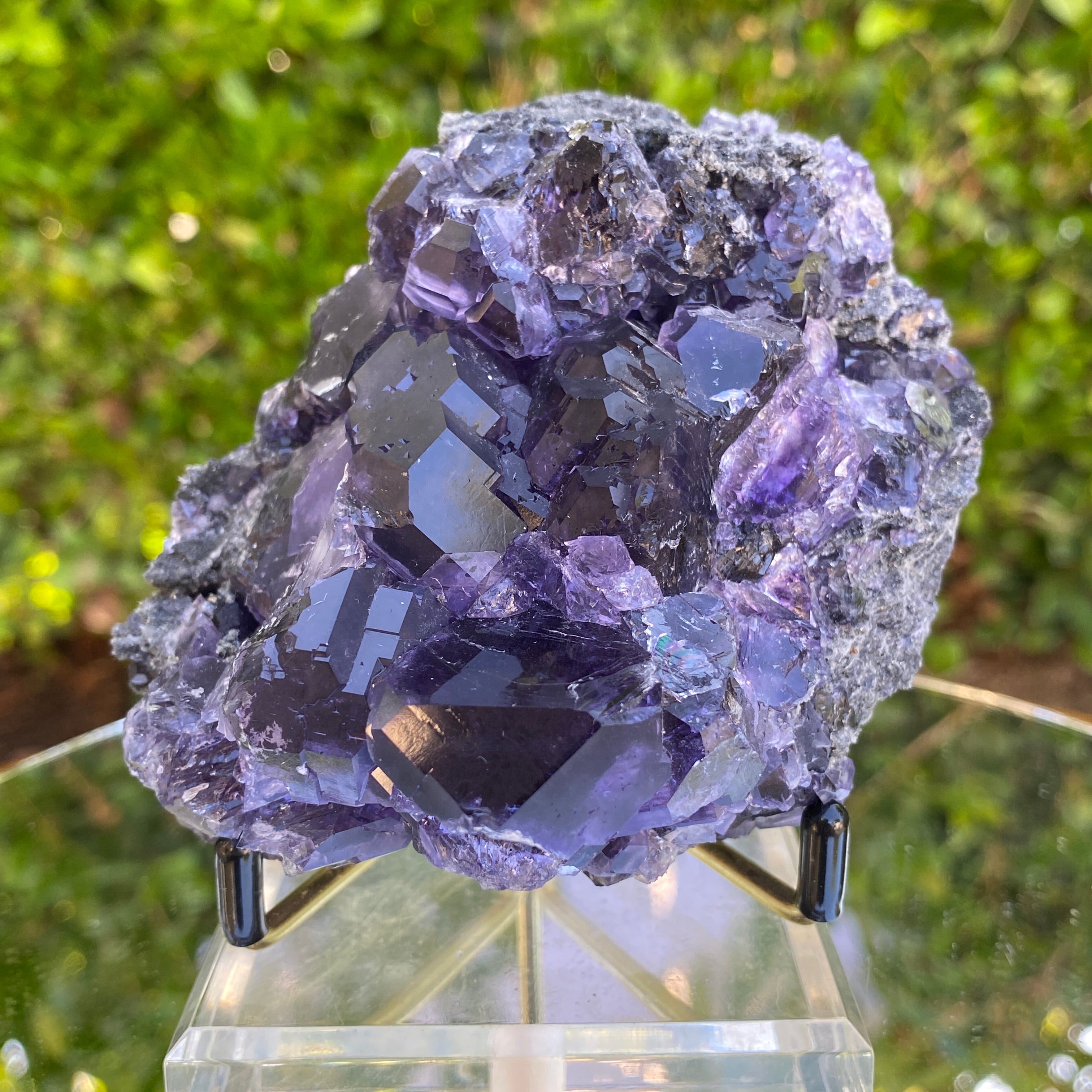 190g 11x9x7cm Purple Tanzanite Fluorite from China