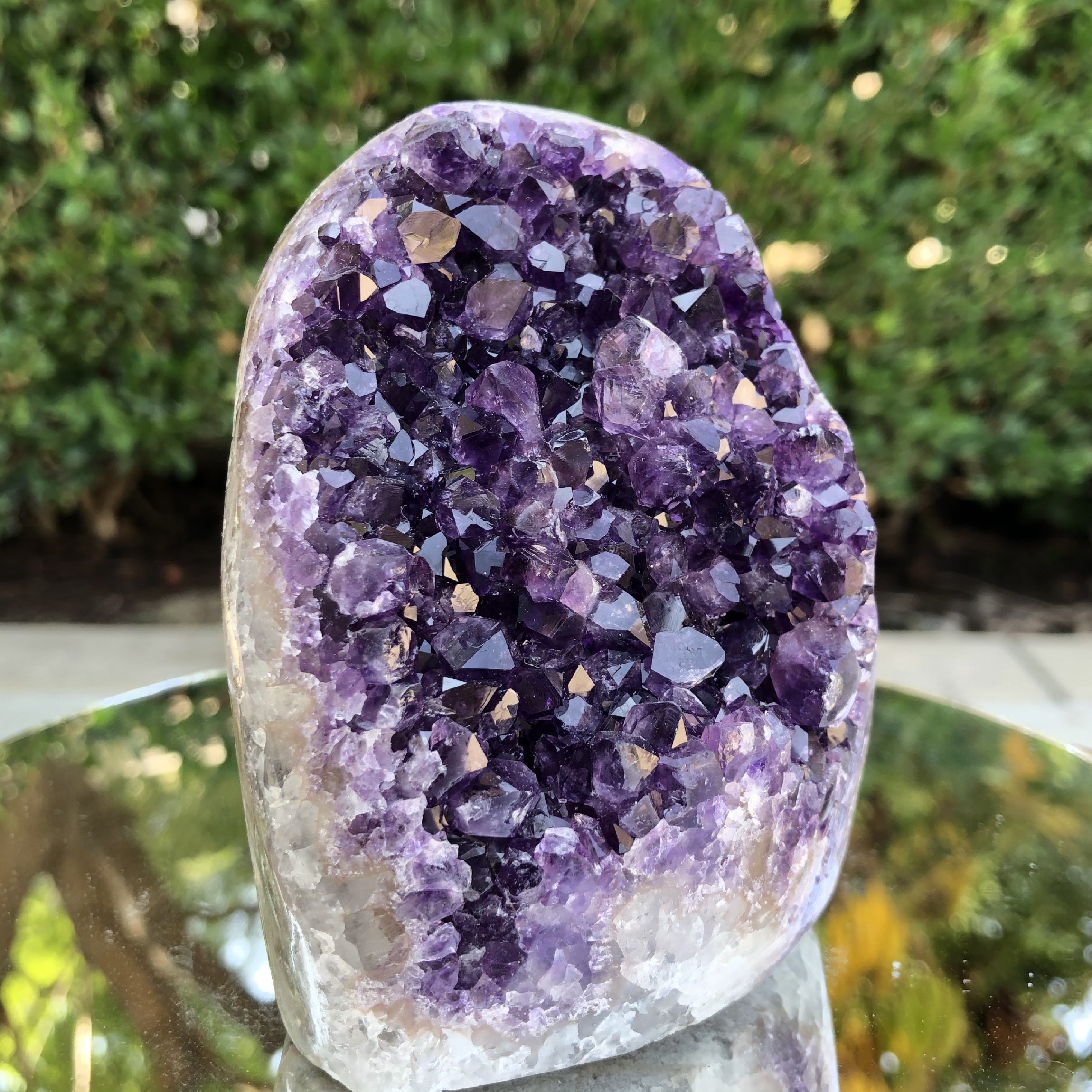 768g 10x8x7cm Purple Amethyst Geode from Uruguay
