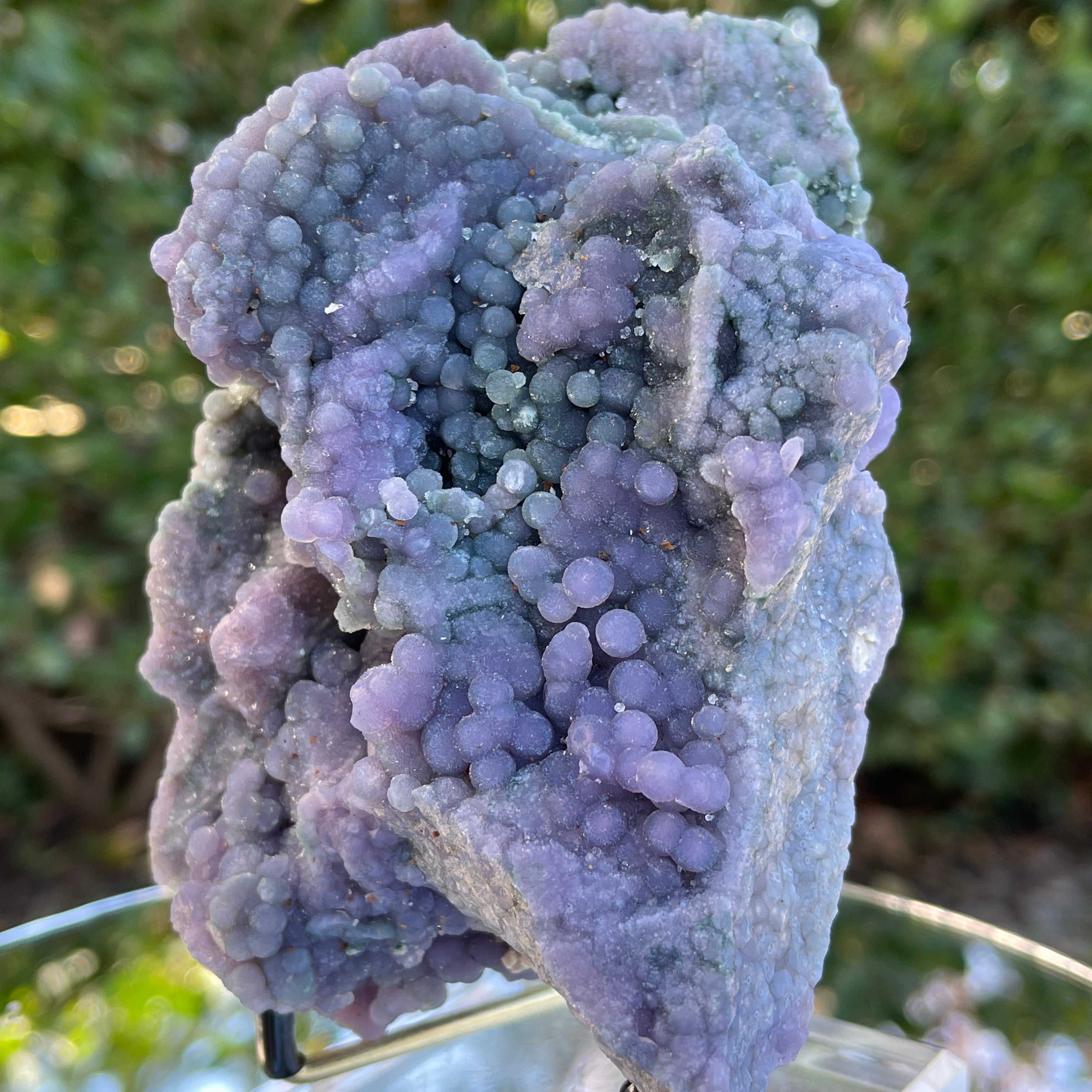621g 9x8x7cm Purple Grape Agate Chalcedony from Indonesia
