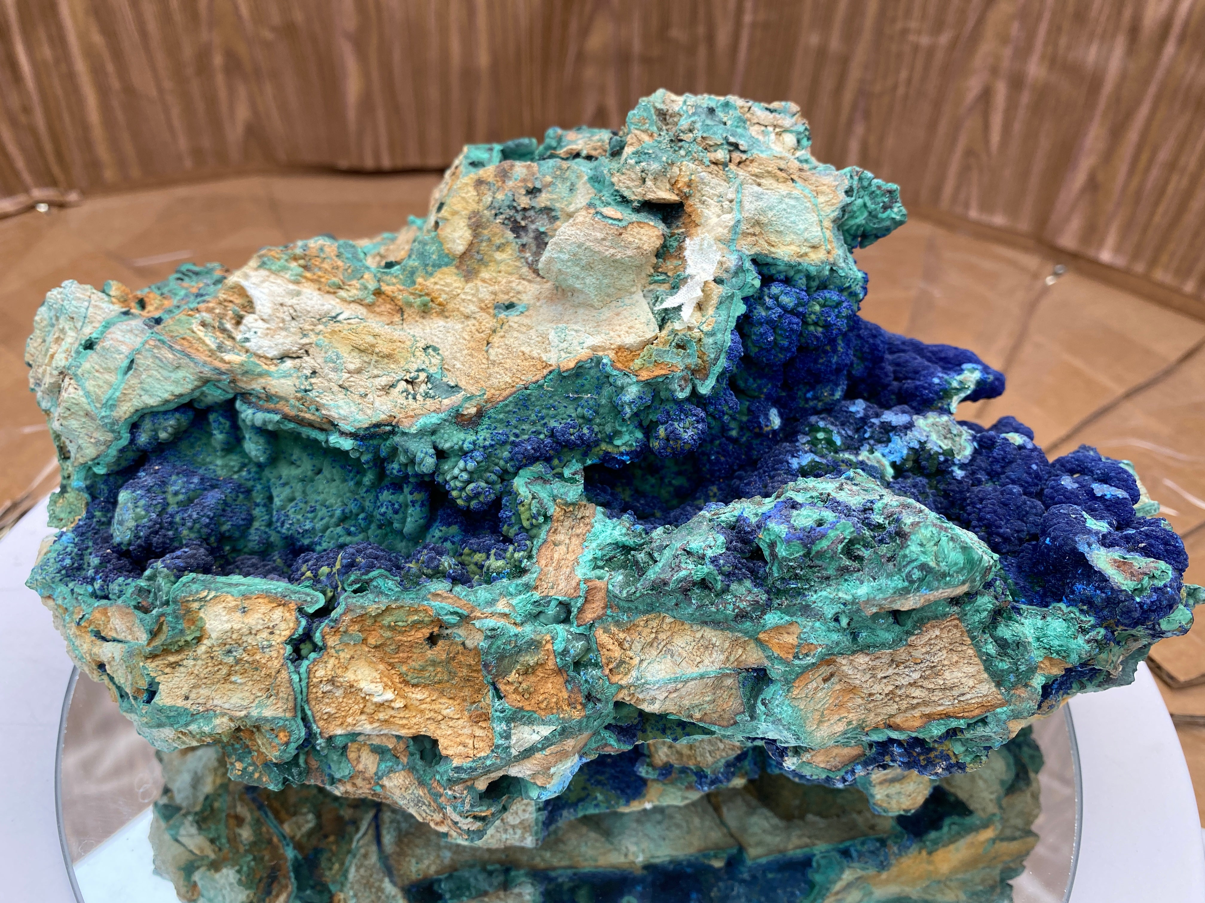 4.752kg 28x18x16cm Rare Blue Azurite from Sepon Mine,Laos