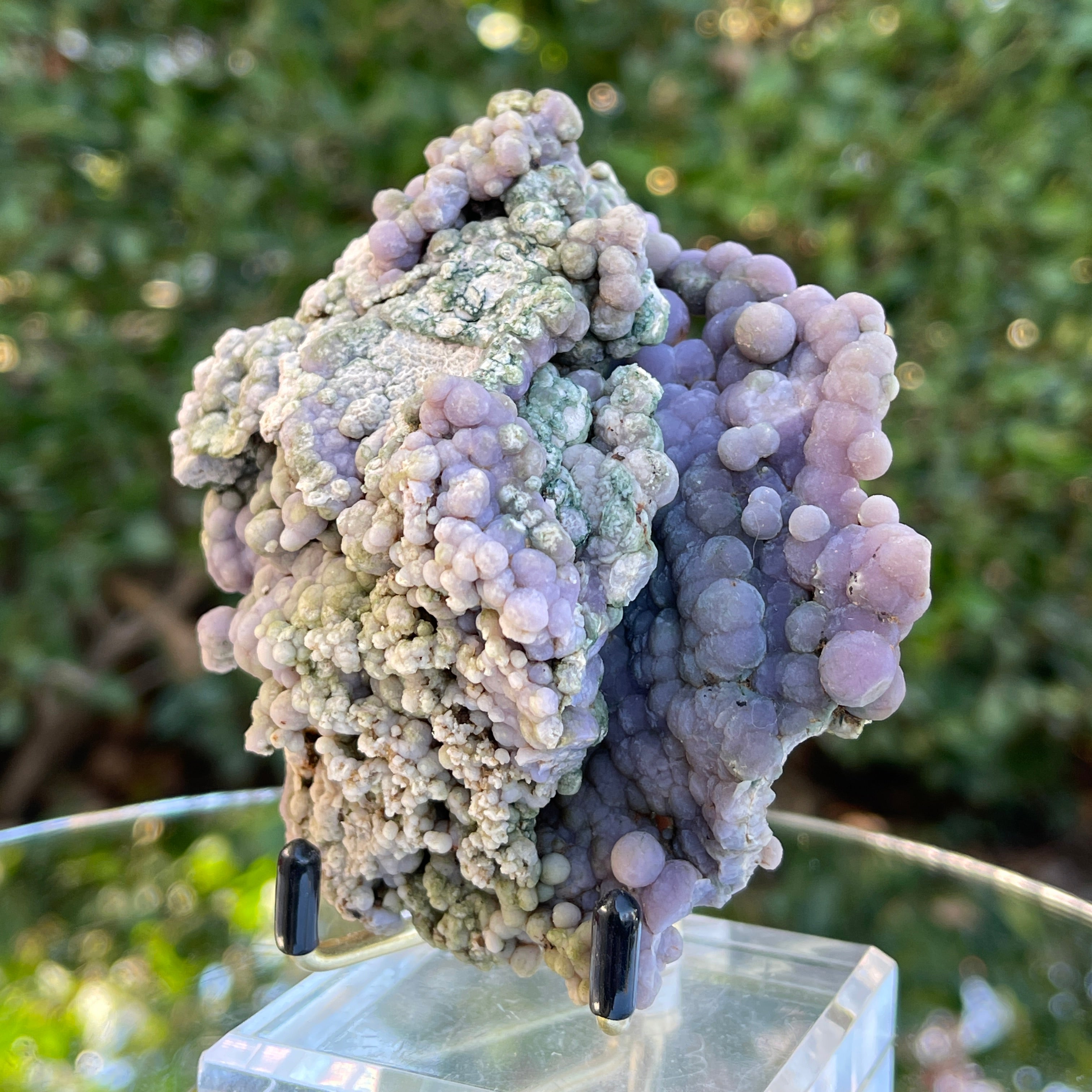 237g 8x6.5x5cm Purple Grape Agate Chalcedony from Indonesia