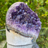 612g 10x9x8cm Grade A+ Big Smooth Crystal Purple Amethyst Geode from Uruguay