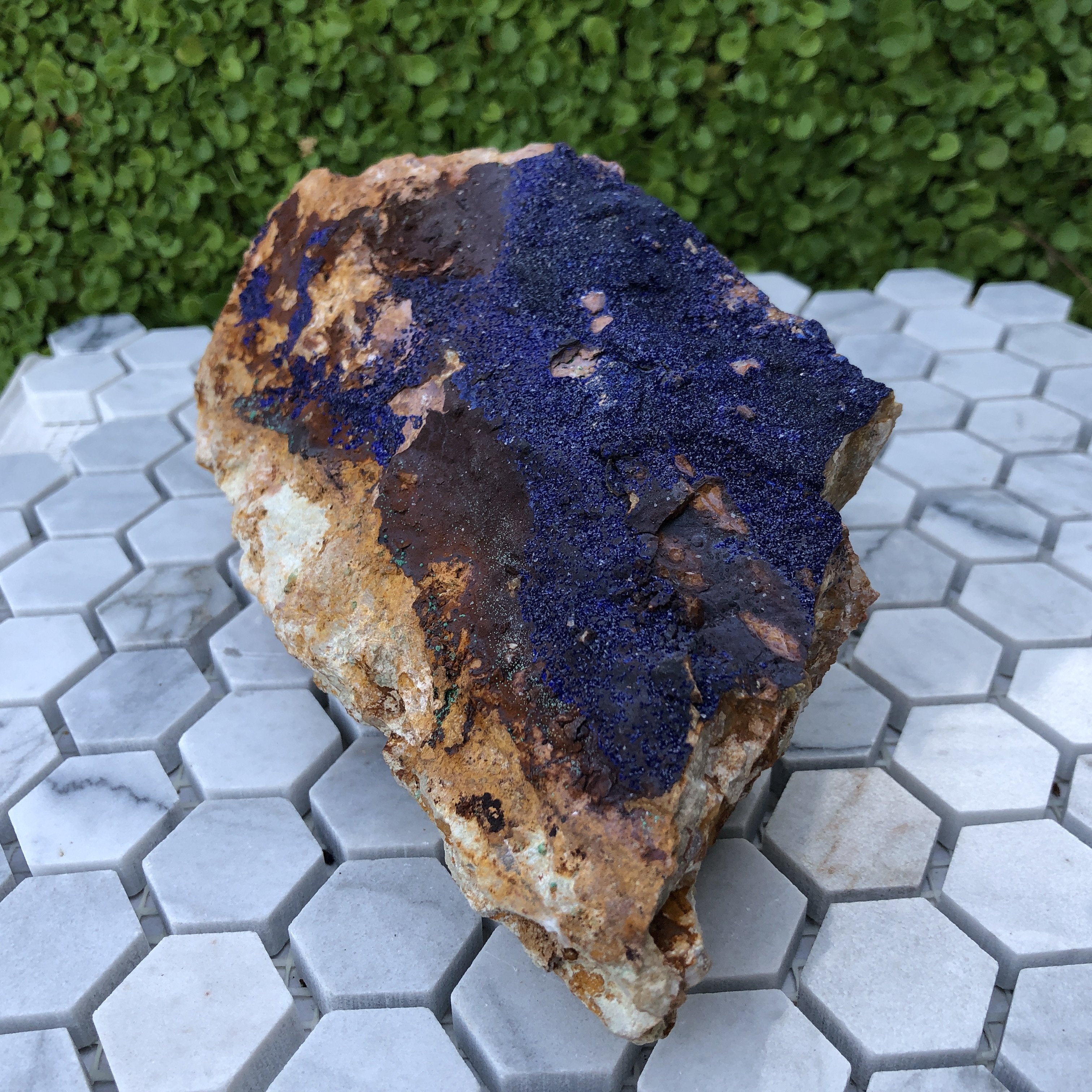 1.349kg 21x11x8cm Big Blue Azurite from Morocco - Locco Decor