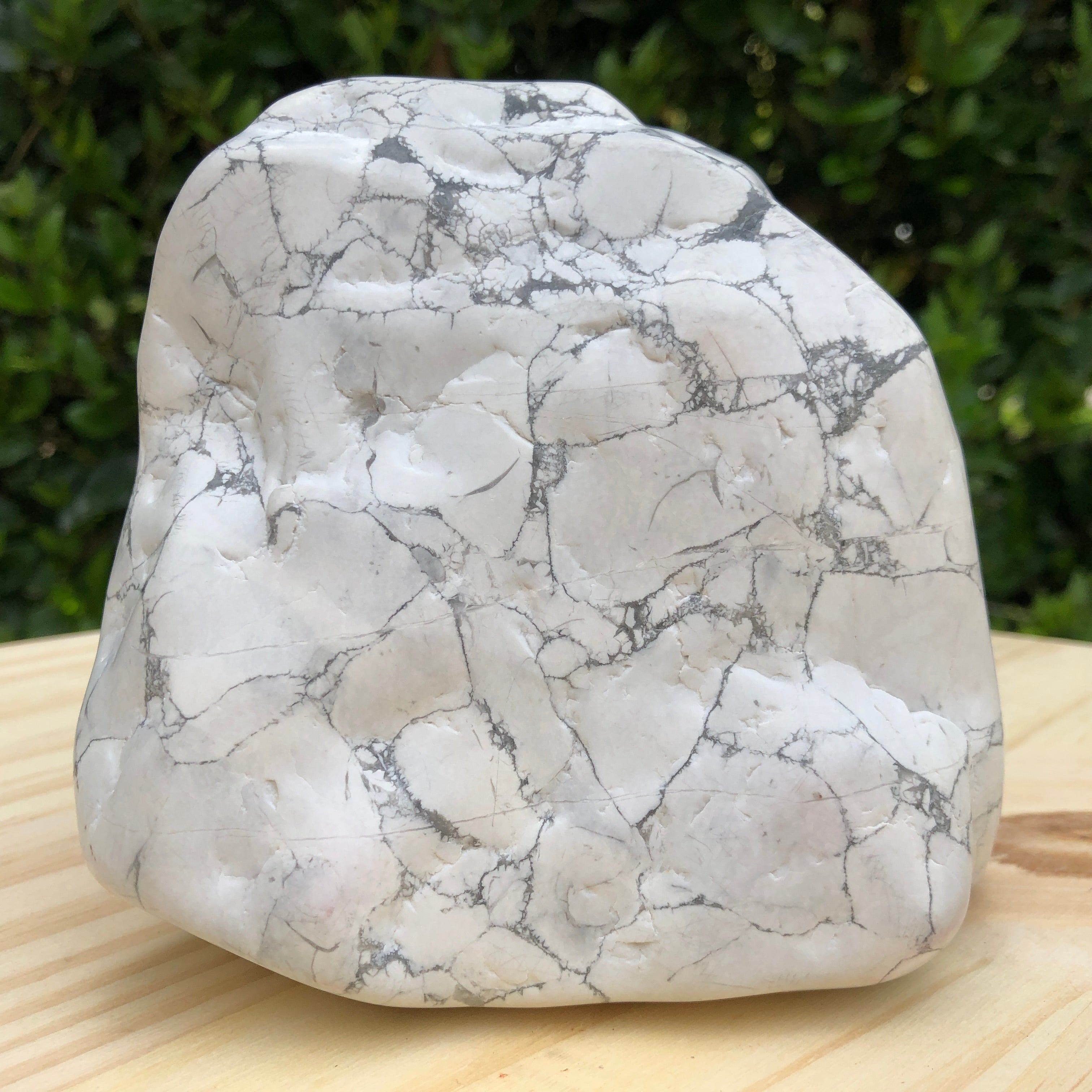 2.083kg 13x13x13cm White Howlite Polished from United States