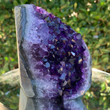 1.1kg 11x9x8cm Purple Amethyst Cluster Cut Base Grade A from Uruguay