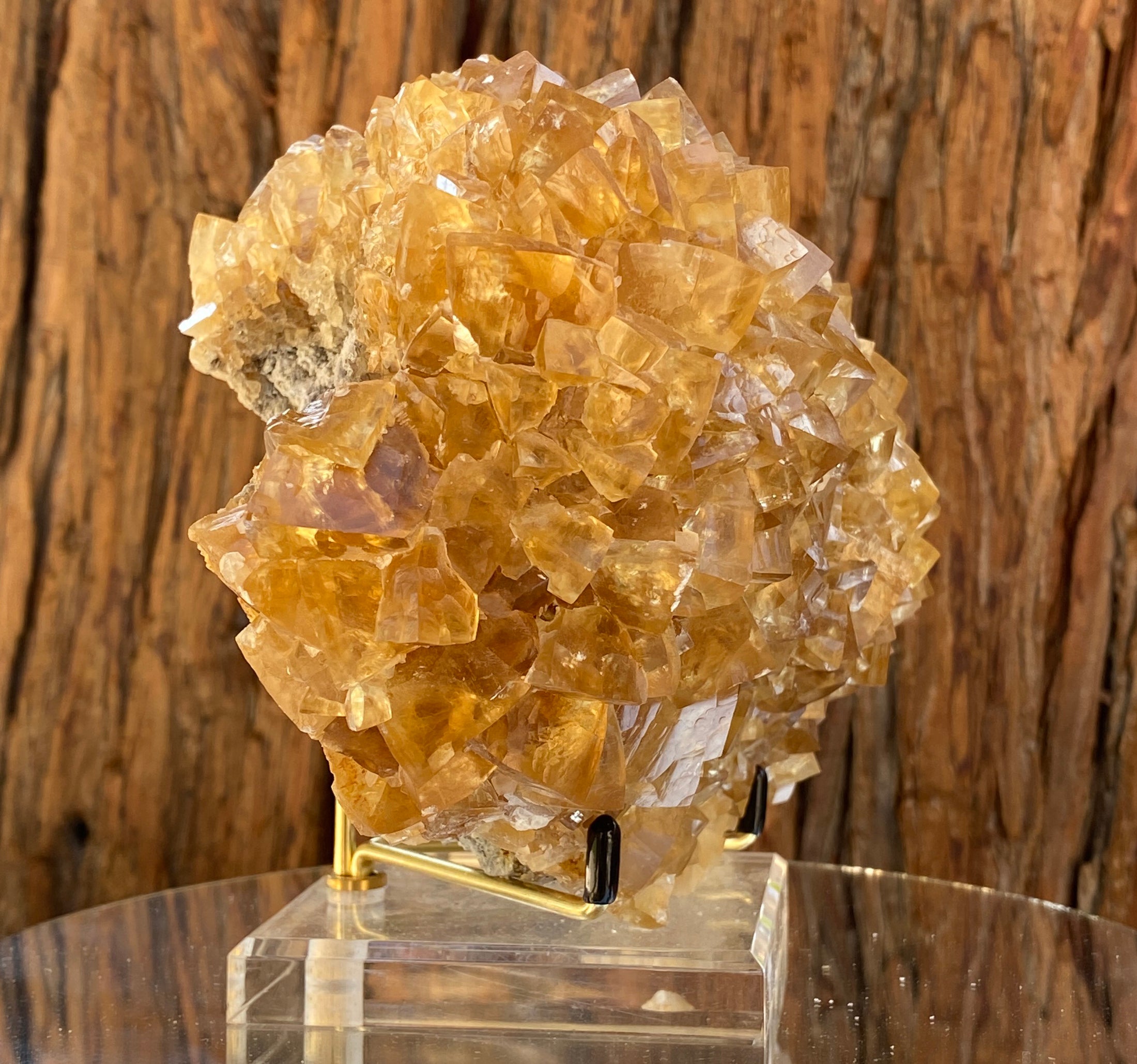 2.74kg 23x13x11cm Golden Calcite from China