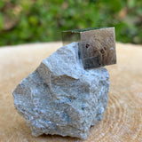 46.0g 3x3x3cm Matrix Silver Spanish Pyrite from Spain