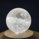 842g 8x8x8cm White Clear Quartz Sphere from China