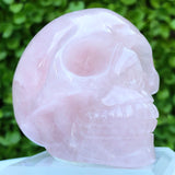 Pink Rose Quartz Skull