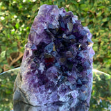 1.28kg 13x11x8cm Purple Amethyst Cluster Cut Base Grade A from Uruguay
