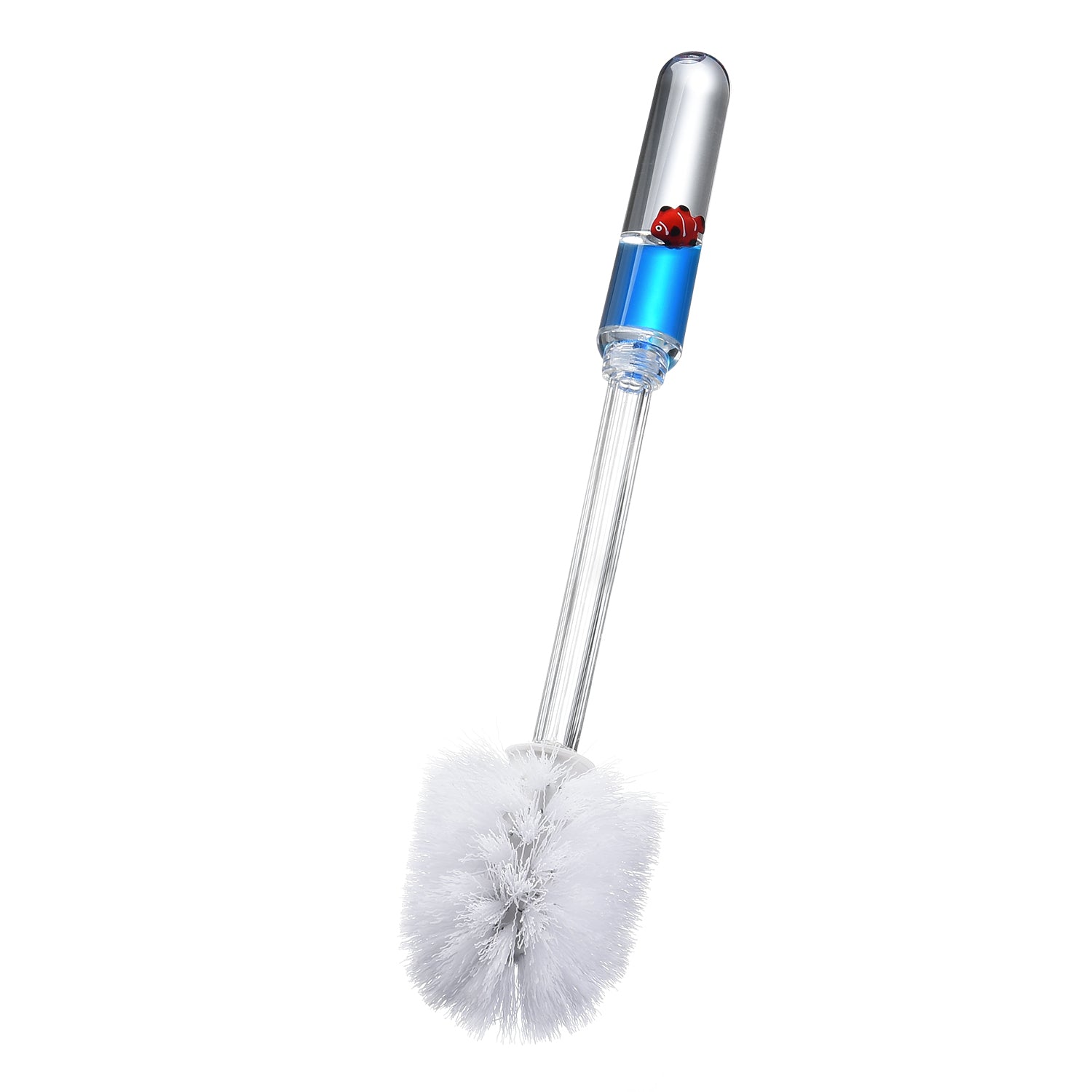 fish bathroom accessories sale Acrylic Liquid Motion Home Decor Fish Toilet Brush – Locco Decor