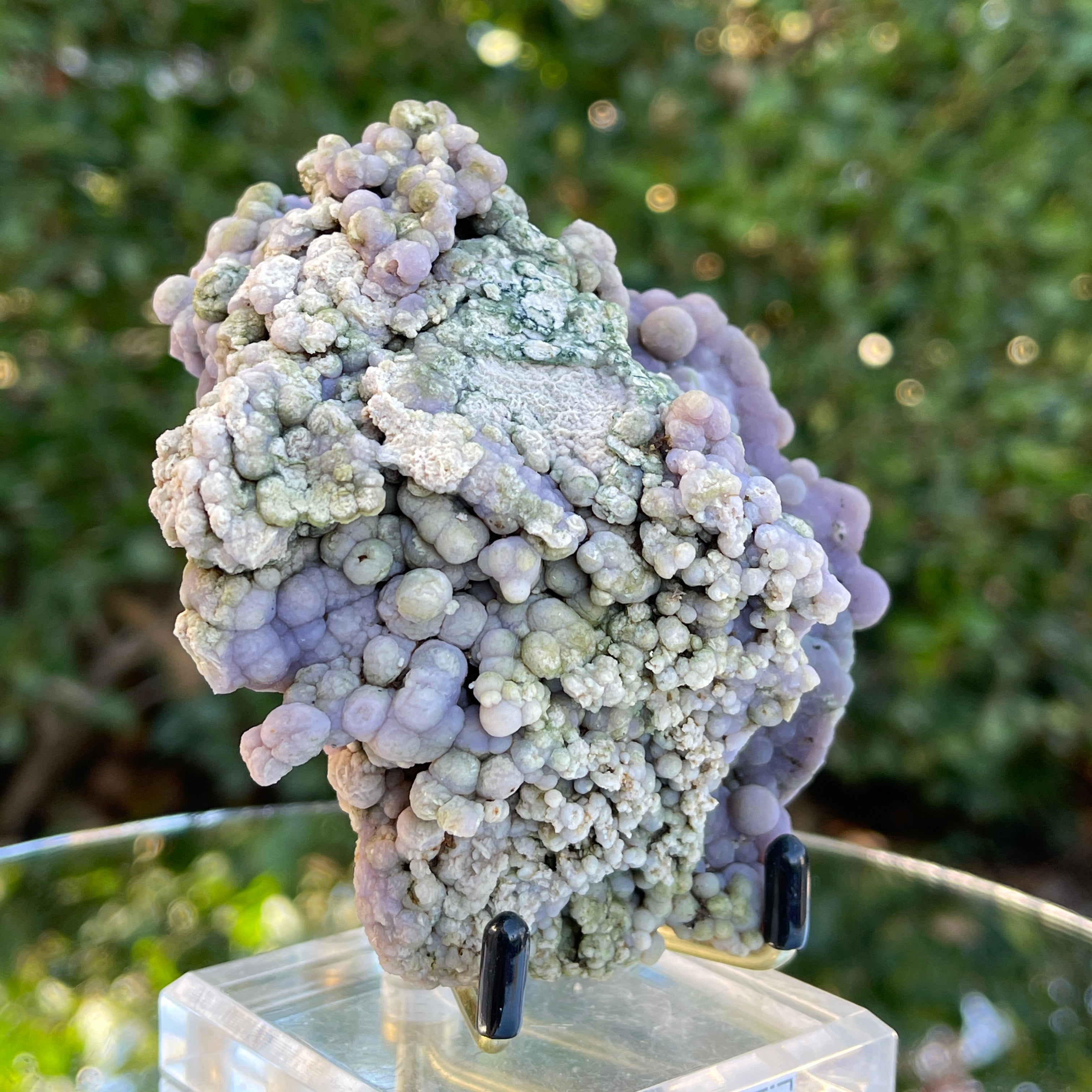 237g 8x6.5x5cm Purple Grape Agate Chalcedony from Indonesia