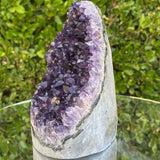 1.126kg 15x9x8cm Grade A+ Big Smooth Crystal Purple Amethyst Geode from Uruguay - Locco Decor