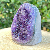 348g 7x5x5cm Purple Amethyst Geode Grade A from Uruguay