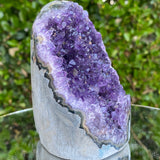 692g 11x9x7cm Grade A+ Big Smooth Crystal Purple Amethyst Geode from Uruguay