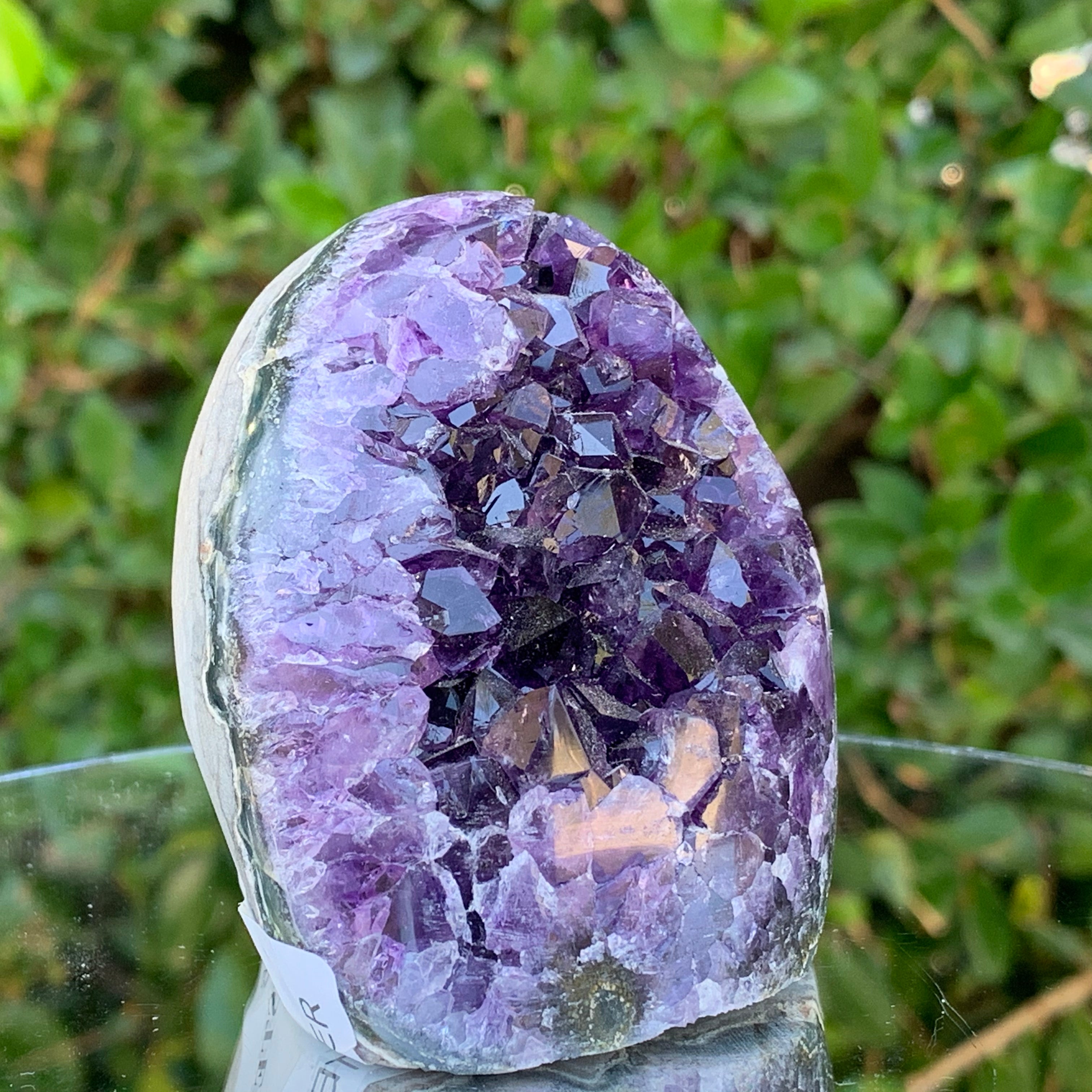 338g 6x5x8cm Purple Amethyst Geode from Uruguay