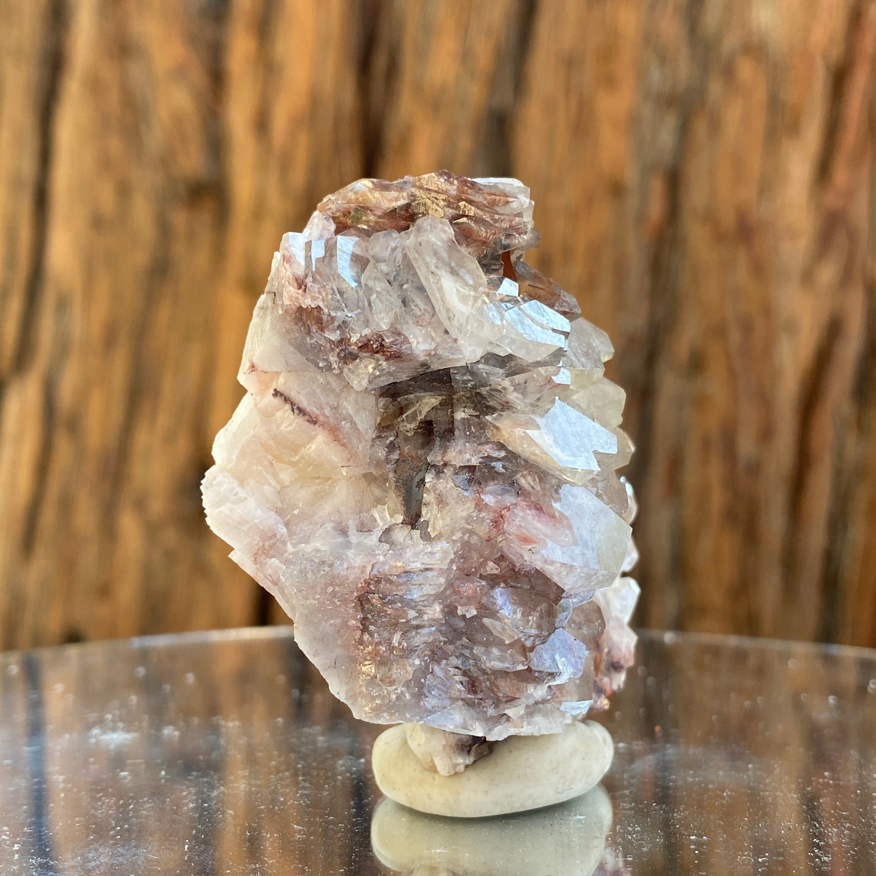 98g 6x4x3cm Brown Leiping Calcite from China