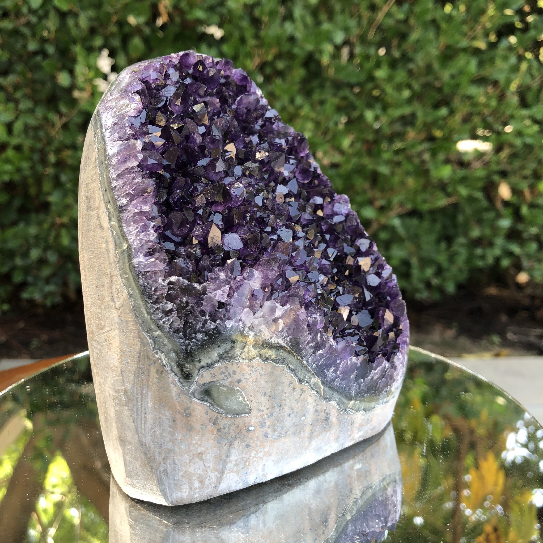 1.7kg 13x10x9cm Purple Amethyst Geode from Uruguay