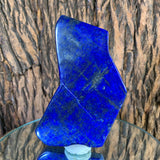 398.0g 14x7x1cm Dark Blue Lapis Lazuli Natural Shape from Afghanistan