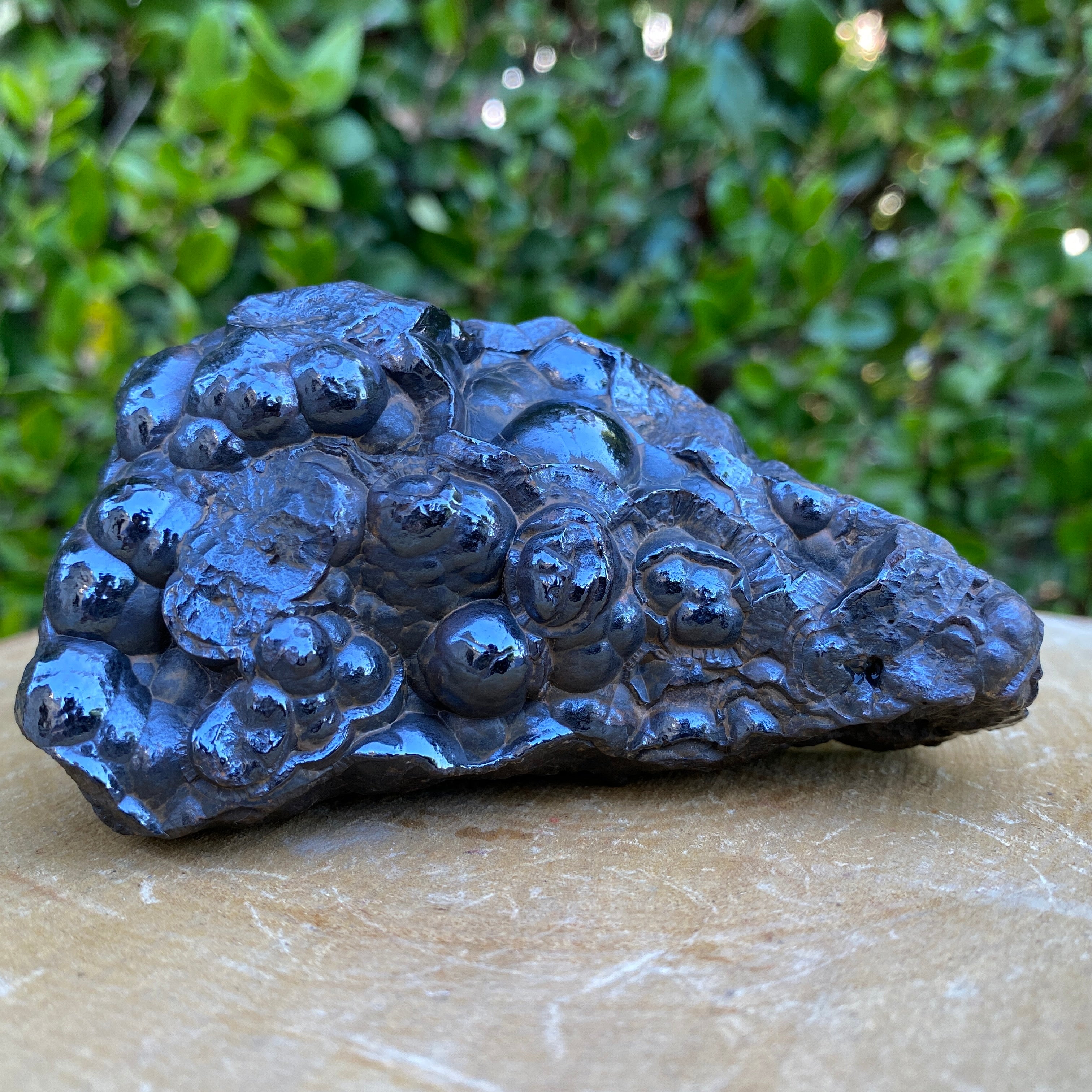 442.0g 11x7x5cm Black Botryoidal Hematite from Morocco