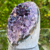 488g 9x8x6cm Grade A+ Big Smooth Crystal Purple Amethyst Geode from Uruguay