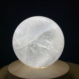 808g 8x8x8cm White Clear Quartz Sphere from China