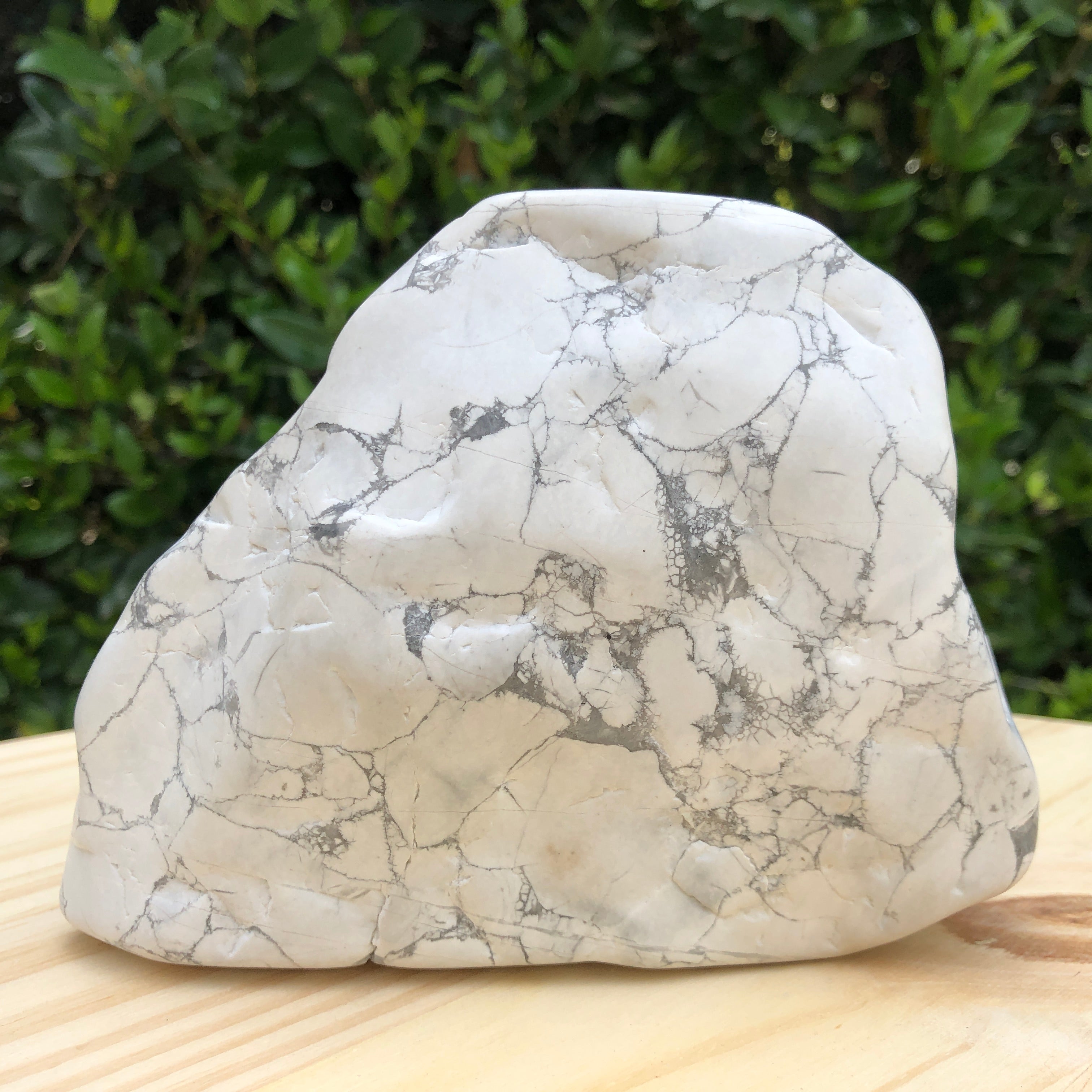 2.083kg 13x13x13cm White Howlite Polished from United States