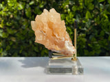 202g 8x6x6cm Orange Stalatite Stalagmite Calcite from United States