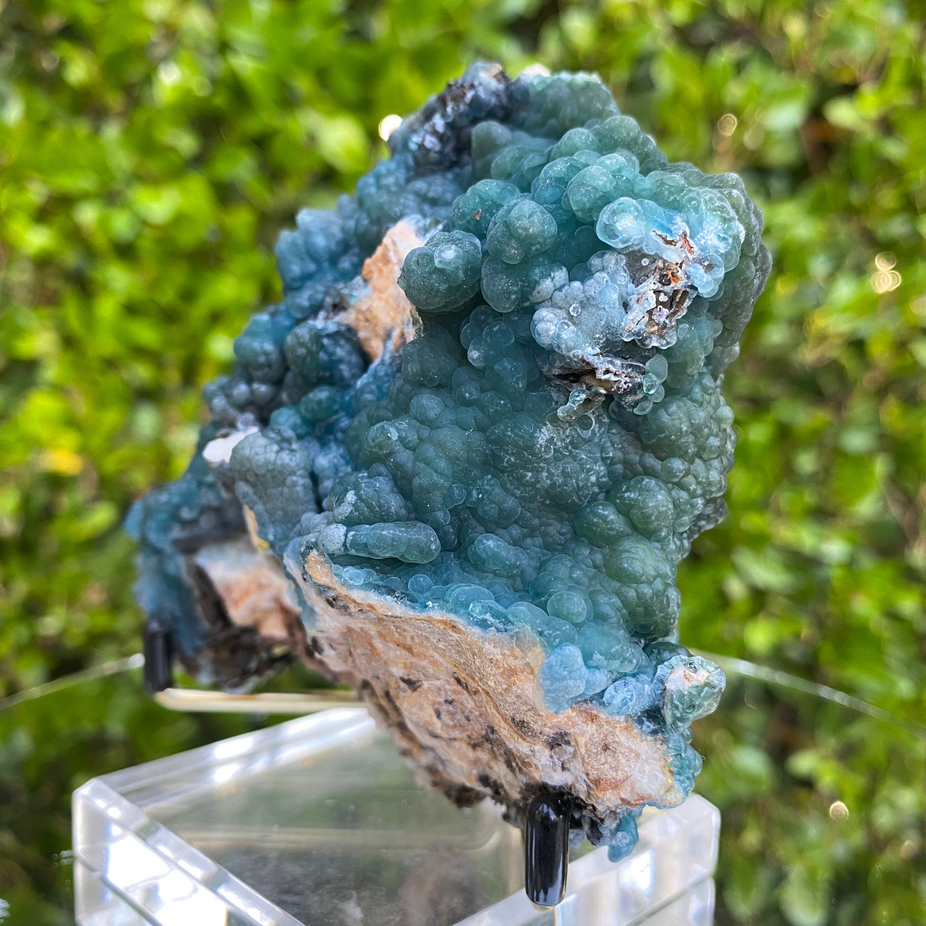 394g 11.5x9x5cm Green Plumbogummite from Daoping Mine,China