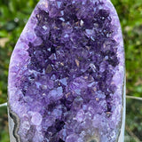 692g 11x9x7cm Grade A+ Big Smooth Crystal Purple Amethyst Geode from Uruguay