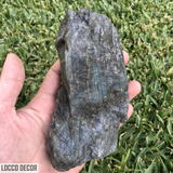 417g 4x9x13cm Rainbow Labradorite Side Polished from Mexico