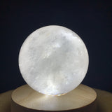 752g 8x8x8cm White Clear Quartz Sphere from China