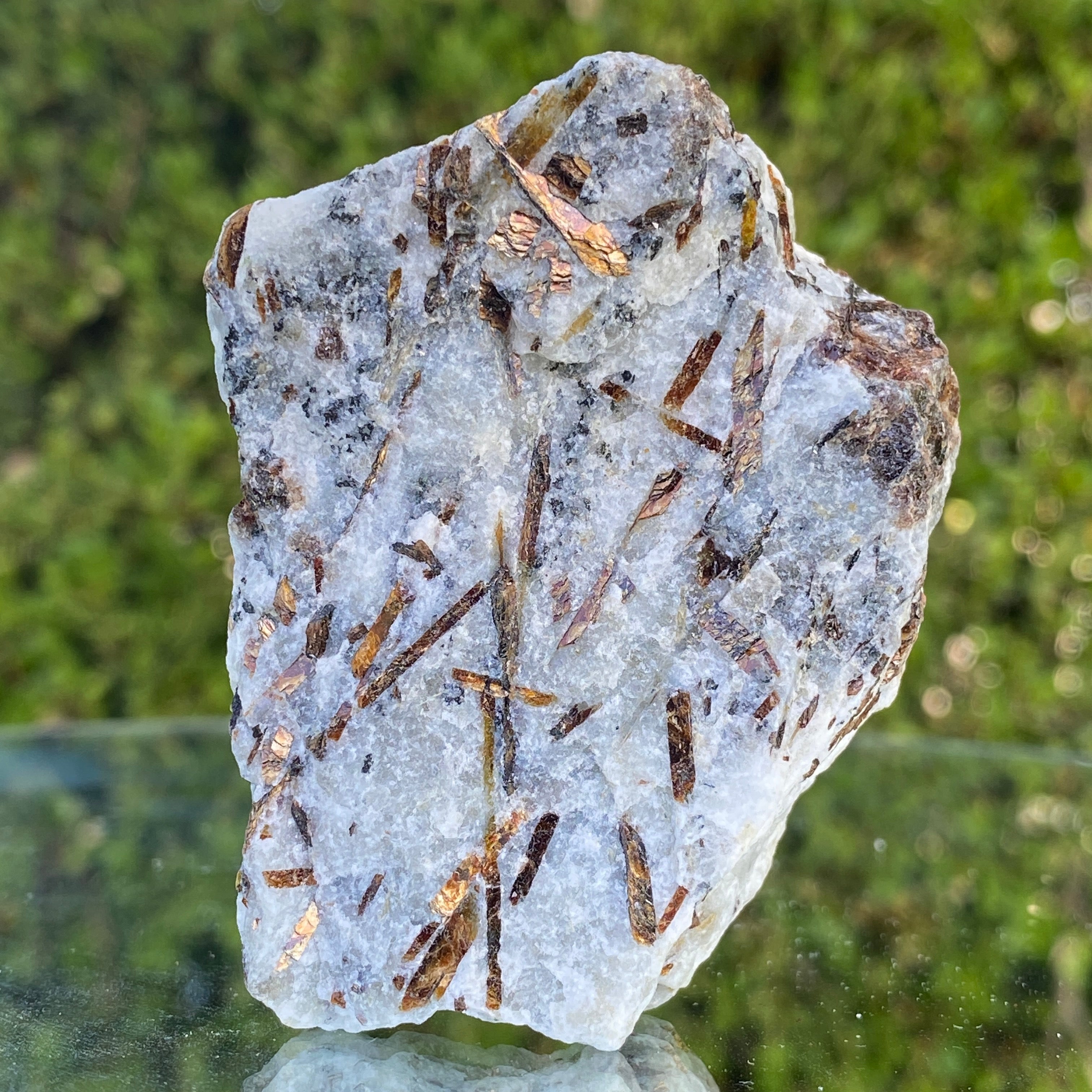 92.0g 7x5x2cm Gold Astrophyllite from Russia